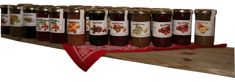 Foto van het jam assortiment